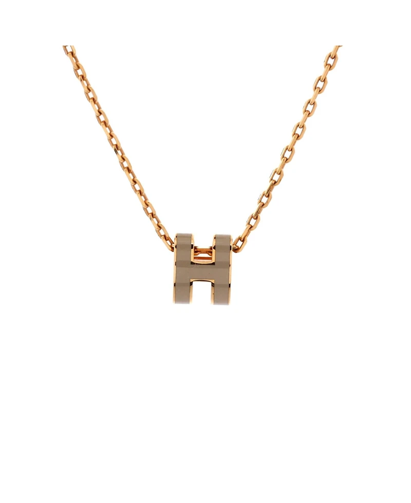 Pre-Owned Hermes Pop H Pendant Chain Necklace