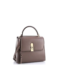 Pre-Owned Salvatore Ferragamo Large Boxyz Top Handle Bag Leather