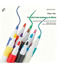 Htutwoo 24pcs Acrylic Marker Pen, Pen To Graffiti Art Of Diy Pens, Colorful Pen Sets, Waterproof, Exquisite Gift To The Student,School Supplies