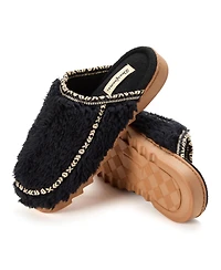 Dearfoams Women's Raven Teddy Scuff Slipper