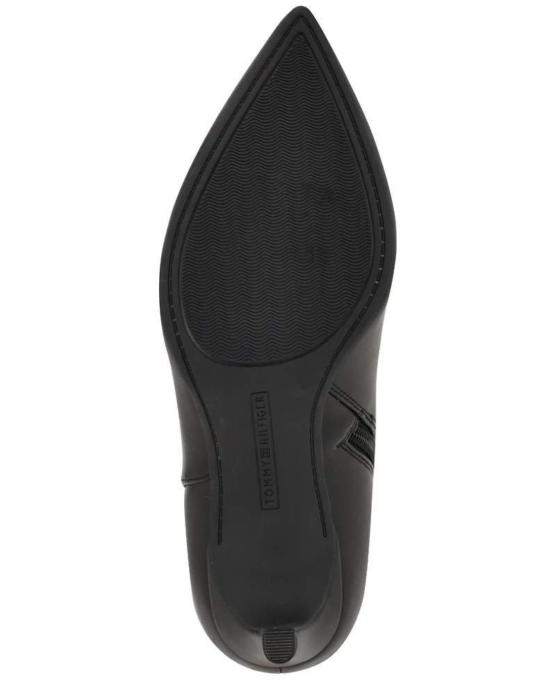Tommy Hilfiger Women's Janyze Side Zip Pointed Toe Dress Boots