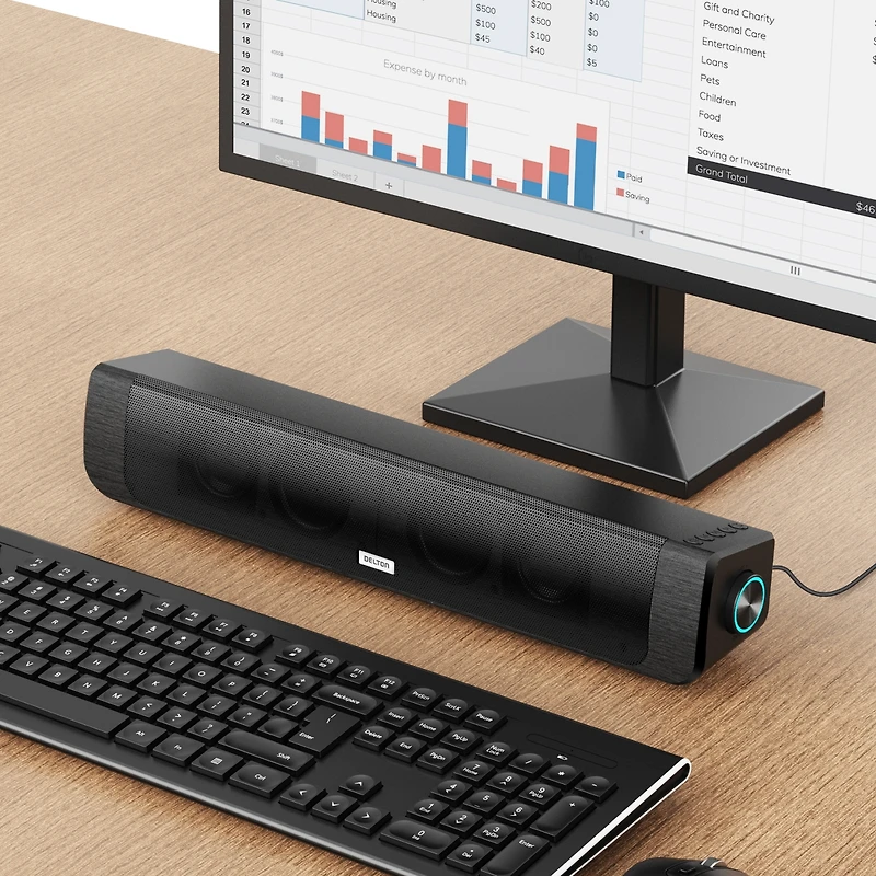 Delton SB200 Bluetooth Soundbar, 20W, 10Hrs Playtime (DSB200)