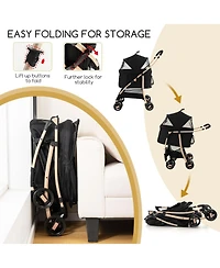 Ecooso 3-In-1 Pet Stroller with Removable Car Seat Carrier