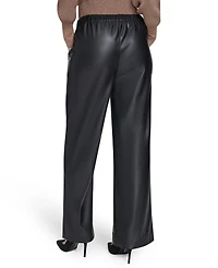 Halston Women's Mid Rise Wide Leg Pants