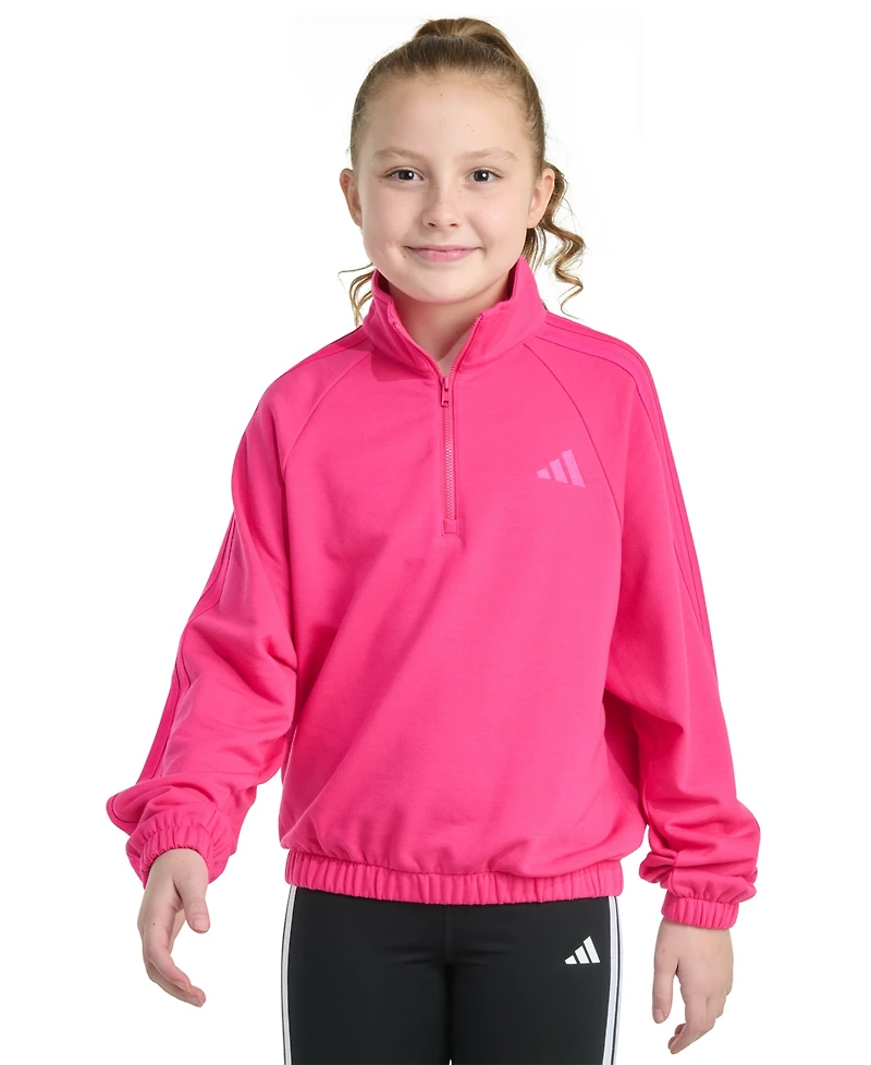 adidas Girls 8-16 Mock Neck Quarter Zip Training Sweatshirt