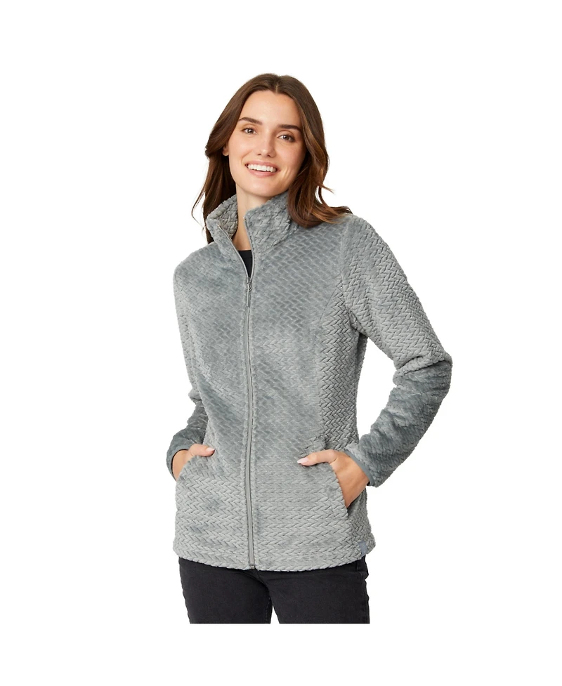 Free Country Women's Cable Braided Butter Pile Jacket
