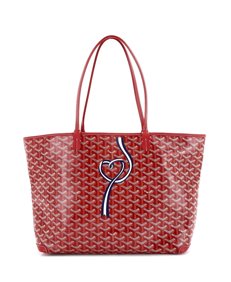Pre-Owned Goyard Mm Artois Tote Printed Coated Canvas