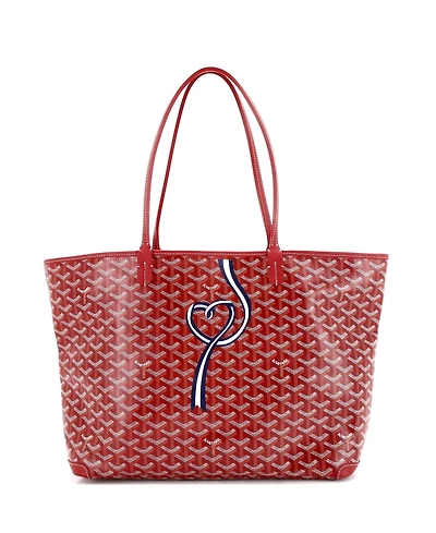 Pre-Owned Goyard Mm Artois Tote Printed Coated Canvas