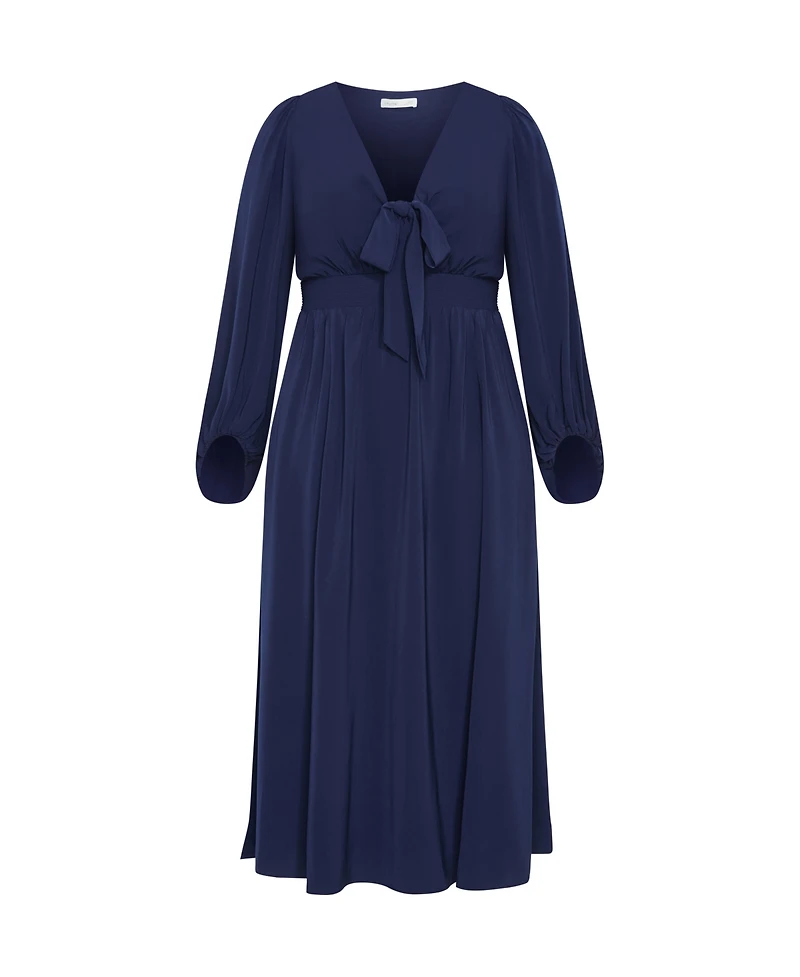 City Chic Women's Ivanna V Neck Maxi Dress
