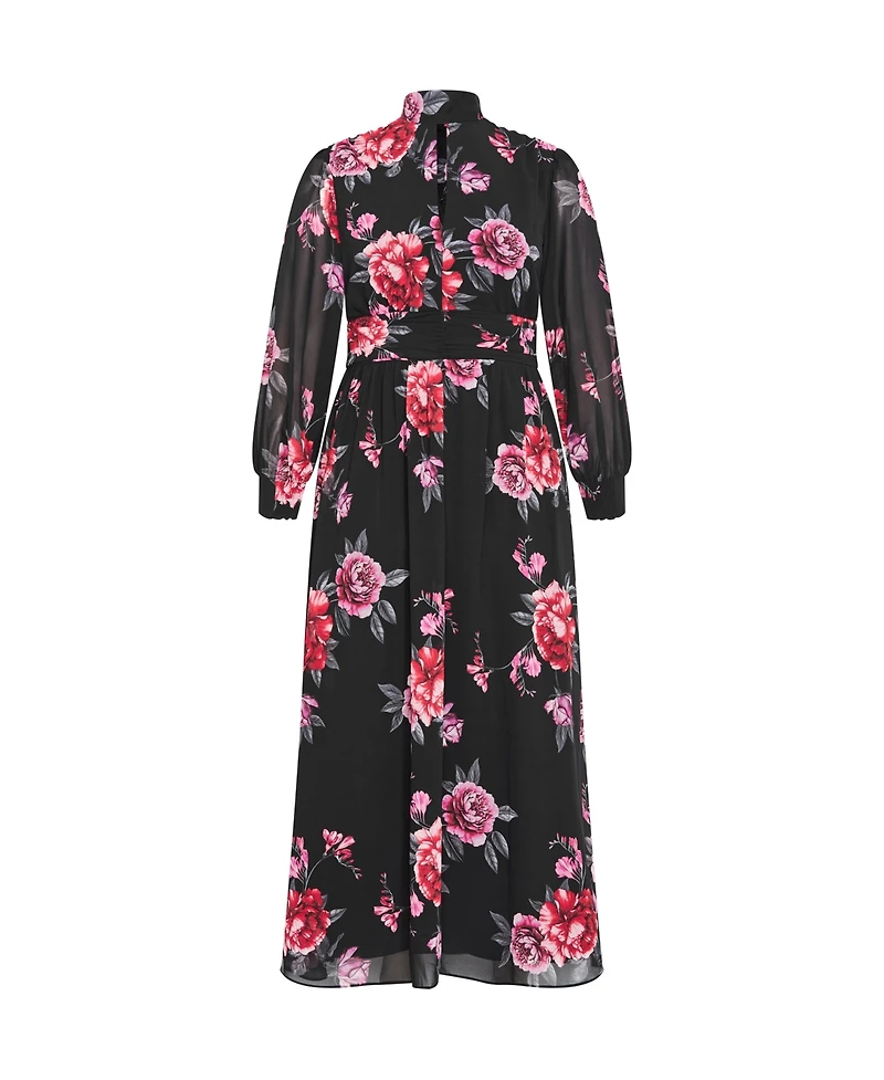City Chic Women's Alexandra Print Maxi Dress