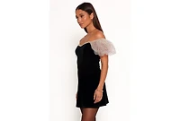 Petal and Pup Women's Ennette Velvet Mini Dress
