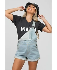Pinkblush Maternity Light Blue Denim Short Overalls