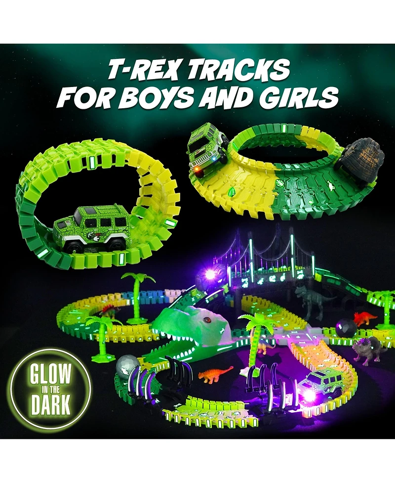 Usa Toyz Dinosaur Race Tracks for Kids- 262pk