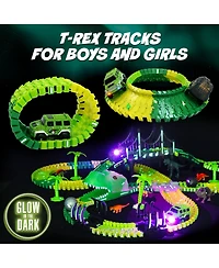 Usa Toyz Dinosaur Race Tracks for Kids- 262pk