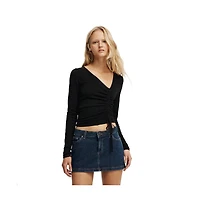 Cotton On Women's Asymmetric Ruched Knit