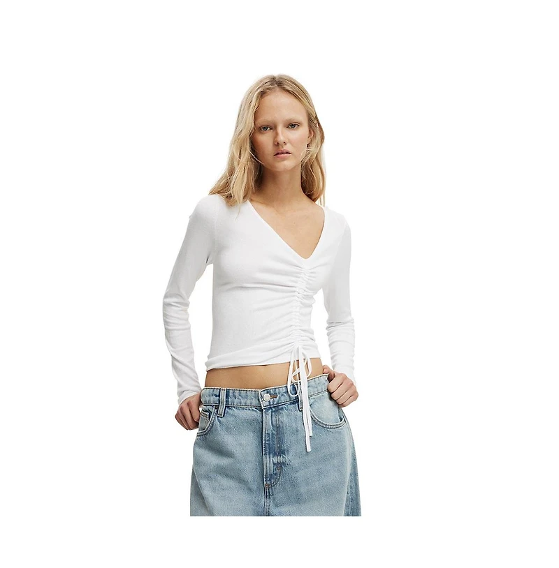 Cotton On Women's Asymmetric Ruched Knit