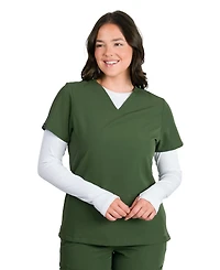 Medgear Sofia Women's Slim Scrubs Top with 3 Pockets