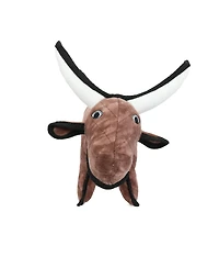 Tuffy Medium Barnyard Bull, Durable Plush Dog Toy