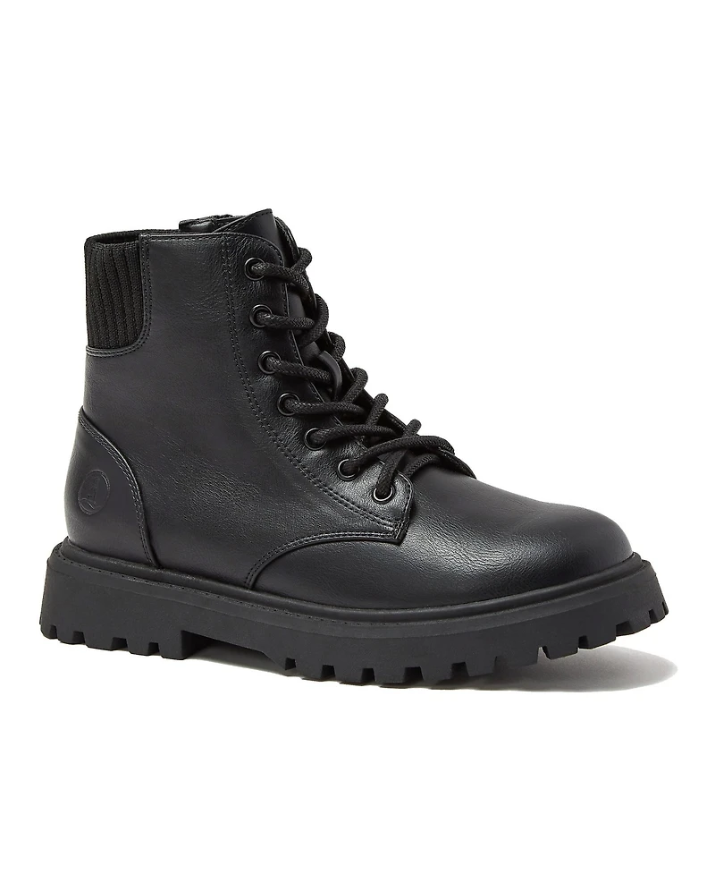 Lands' End Girls Zip Up Lugged Boots