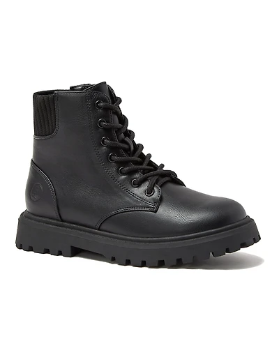 Lands' End Girls Zip Up Lugged Boots