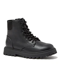 Lands' End Girls Zip Up Lugged Boots