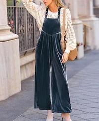 Cupshe Women's Velvet Nights Blue Jumpsuit