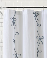 Peri Home Sasha Bows Shower Curtain, 72" x