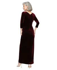 Long Surplice Neckline V