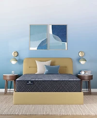 Serta Perfect Sleeper Tundra Valley 14" Plush Hybrid Tight Top Mattress Set, Twin