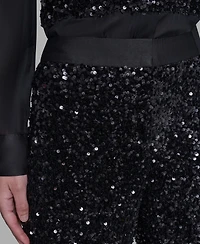 Karl Lagerfeld Paris Women's Sequin Detail Pants
