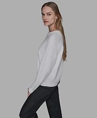 Karl Lagerfeld Paris Women's Kool Karl Crewneck Sweater