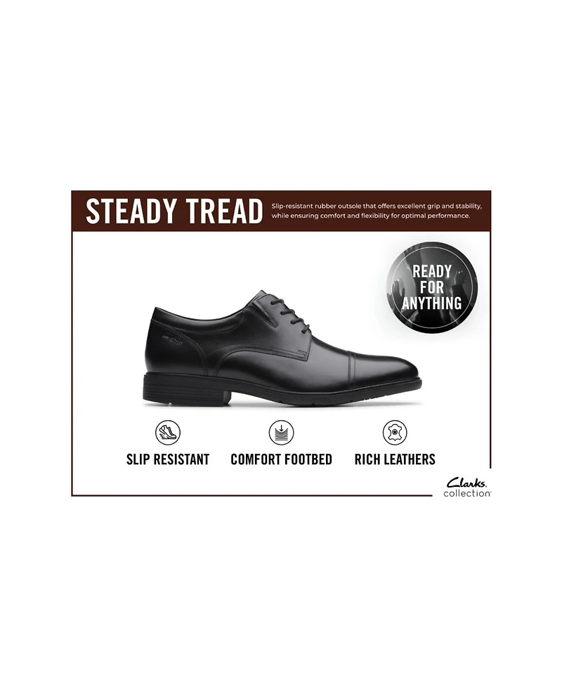 Clarks Men's Steadwell Cap Dress Shoe