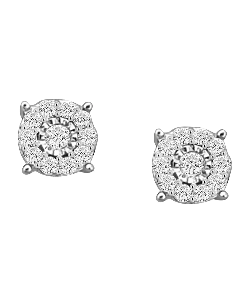 Macy's Diamond Earrings (1/4 ct. t.w.) in Sterling Silver
