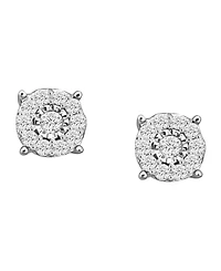 Macy's Diamond Earrings (1/4 ct. t.w.) in Sterling Silver