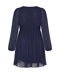 City Chic Women's Serina V Neck Mini Dress