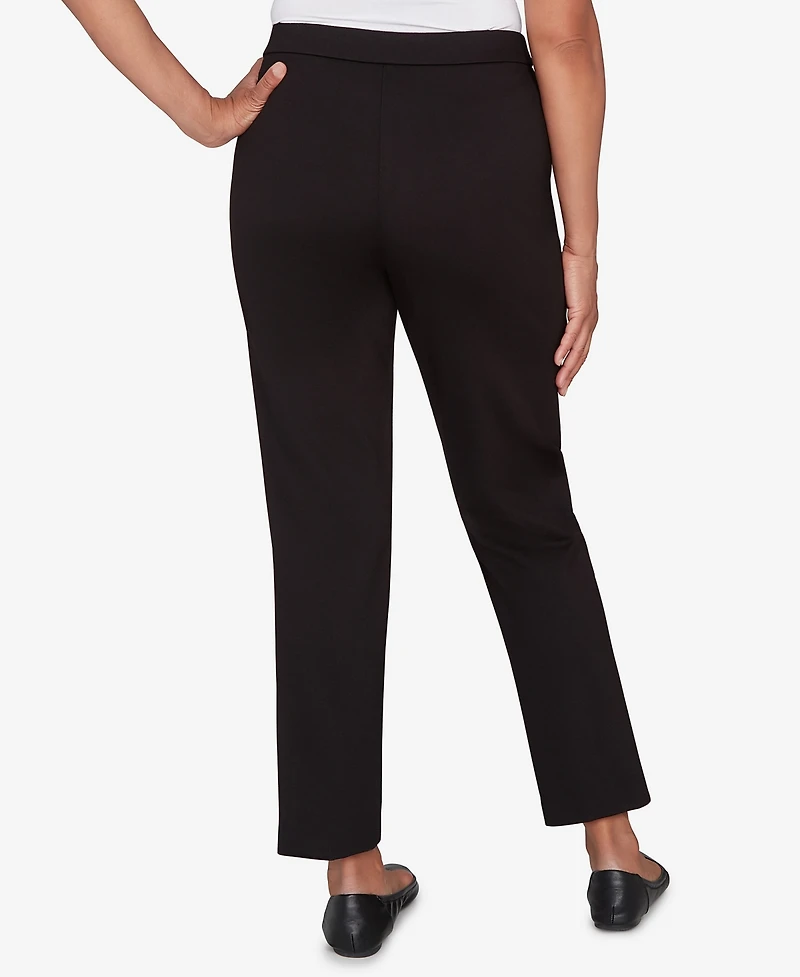 Alfred Dunner Barcelona Stretch Ponte Knit Average Length Pant