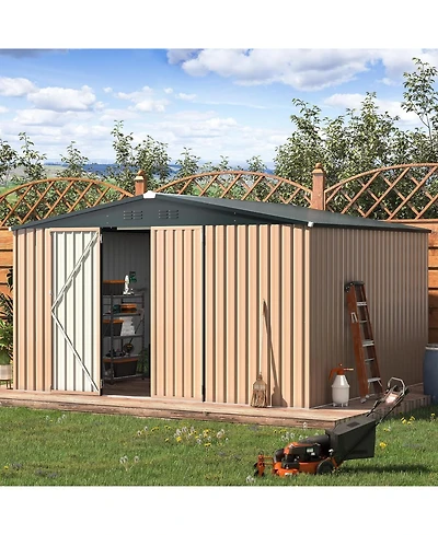 Aecojoy 12'x10' Outdoor Storage Shed