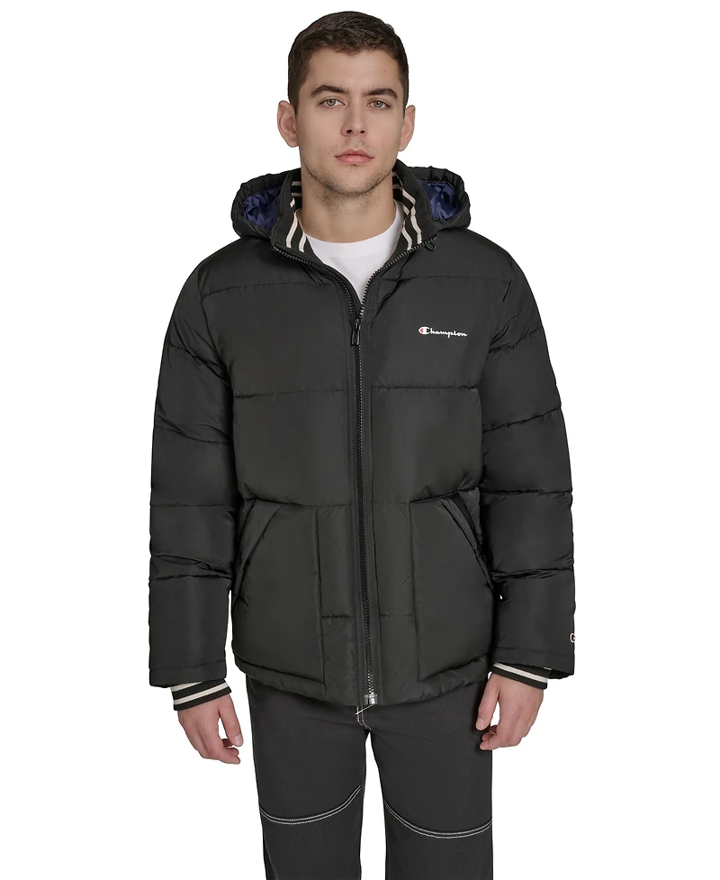 Champion Men's Puffer With Hood Jacket