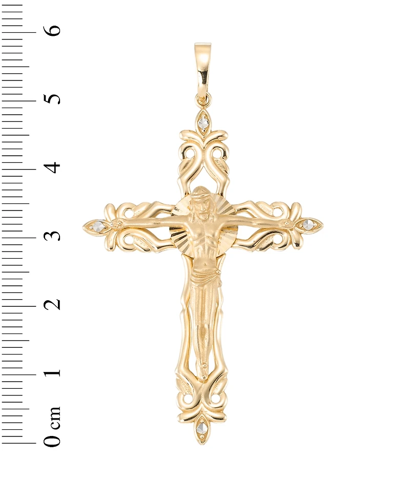 Macy's Crucifix Pendant In 10K Yellow Gold