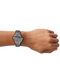 Diesel Men's D-Rush Quartz Three-Hand Gunmetal Stainless Steel Watch, 42mm