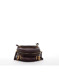 Small Leather Backpack Purse Convertible Crossbody Bag Womens Fashion Backpack for Travel and Everyday Handbag with Gold Hardware and Detachable Strap