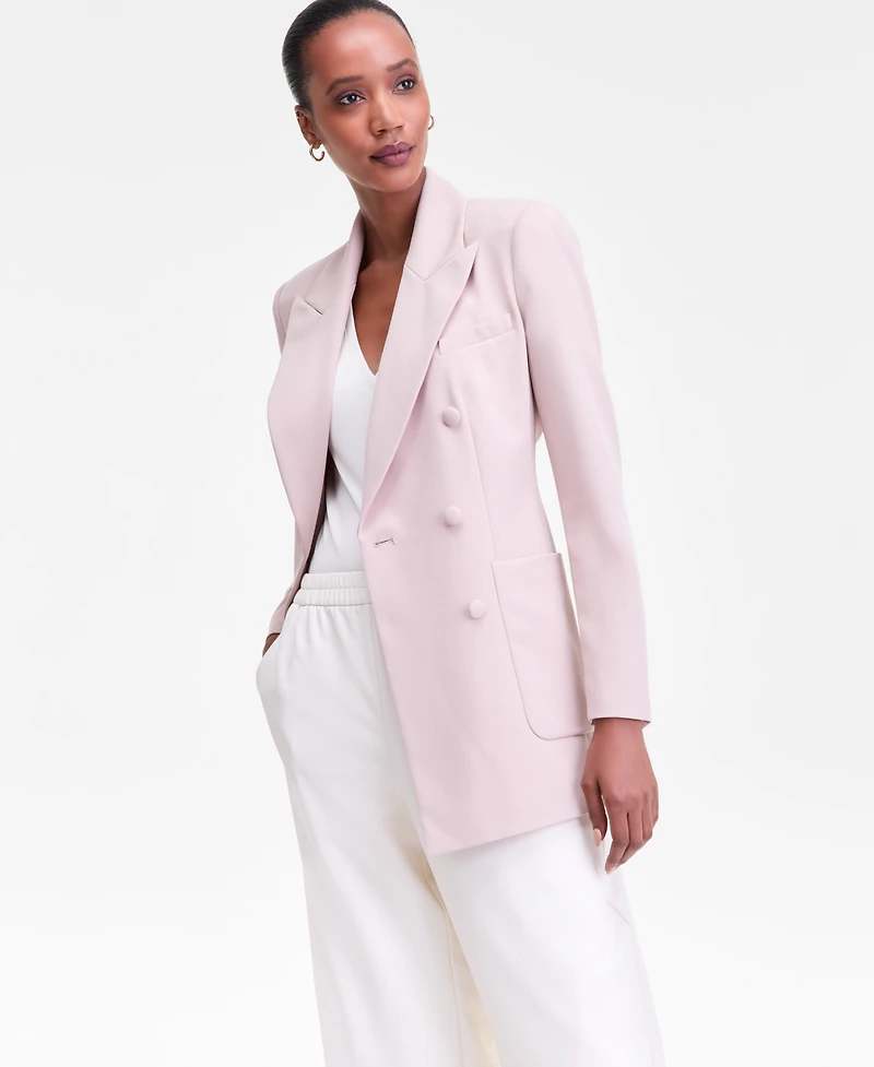 I.n.c. International Concepts Women's Peak-Lapel Double-Breasted Blazer, Macy's Exclusive