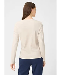 Olsen Women's Solid Long Sleeve T-Shirt