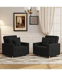 Aecojoy 36" Sleeper Chair, Convertible Chair Bed for Adults, 3-in-1 Pull Out Sofa