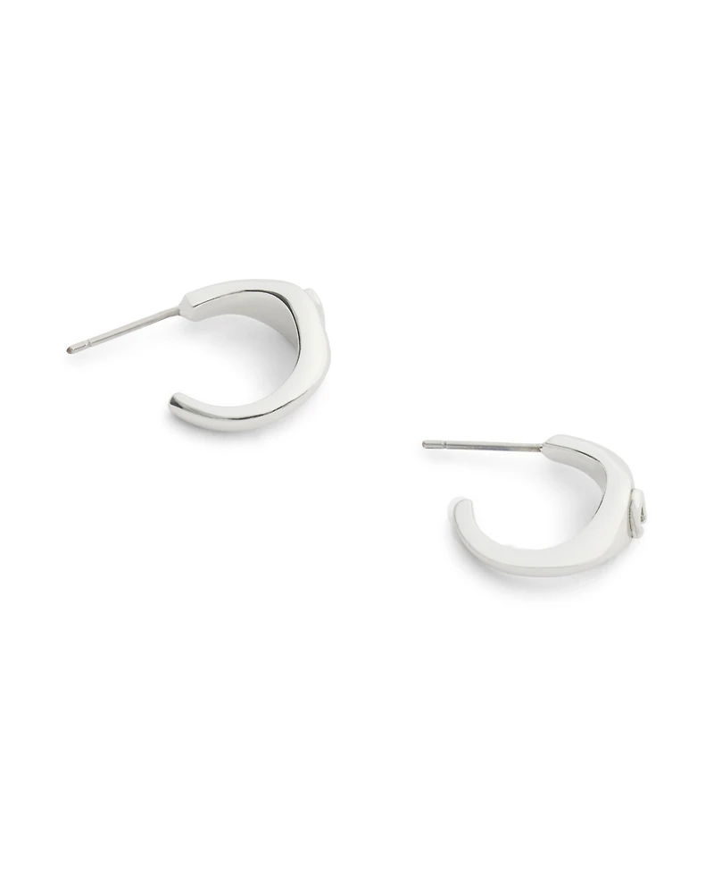 Coach Signature Signet Huggie Earrings