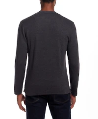Weatherproof Vintage Men's Long Sleeve Waffle Henley Neck T-Shirt