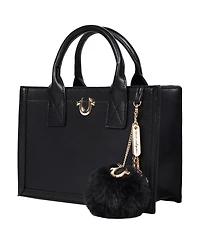 True Religion Pom Dangle Modern Tote