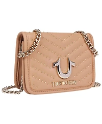 True Religion Horseshoe Multi Stud Flap Crossbody