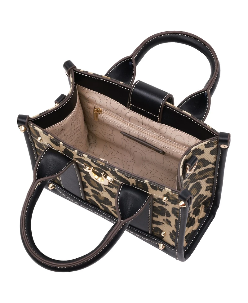 True Religion Leopard/Pu Mini Tote