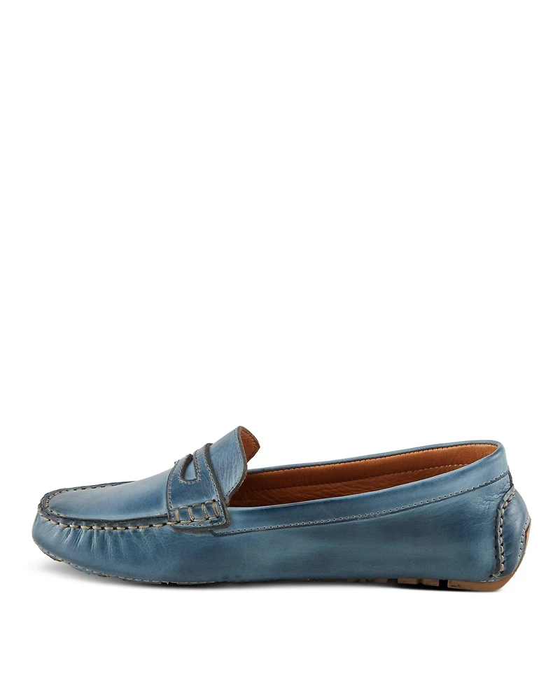 Spring Step Audette Leather Moccasins with Removable Insole and Penny Keeper